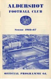 Programme: Aldershot vs Luton Town FC (4th Feb 1967)