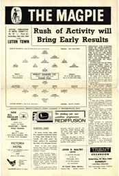 Programme: Notts County vs Luton Town FC (4th Mar 1967)