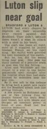 Match Report: Bradford Park Avenue vs Luton Town FC (22nd Apr 1967)