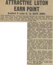 Match Report: Bradford Park Avenue vs Luton Town FC (22nd Apr 1967)