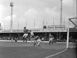 David Pleat in the thick of the action