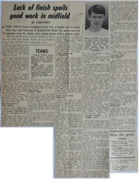 Match Report: Luton Town FC vs York City (23rd Sep 1967)