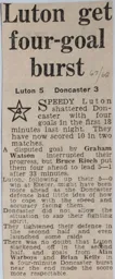 Match Report: Luton Town FC vs Doncaster Rovers (25th Oct 1967)