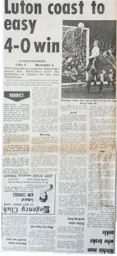 Match Report: Luton Town FC vs Workington (11th Nov 1967)