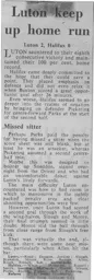 Match Report: Luton Town FC vs Halifax Town (25th Nov 1967)