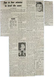 Match Report: Swindon Town vs Luton Town FC (6th Jan 1968)