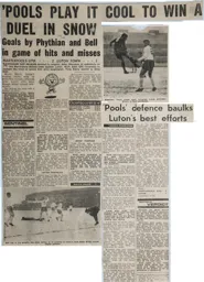 Match Report: Hartlepools United vs Luton Town FC (13th Jan 1968)