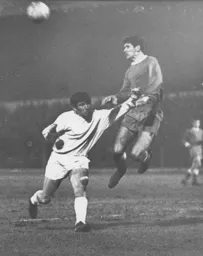 Alan Slough tries to set up an attack