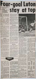 Match Report: Luton Town FC vs Lincoln City (24th Feb 1968)