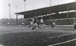 Ian Buxton goes past Ron Wilson before scoring the Town`s first goal