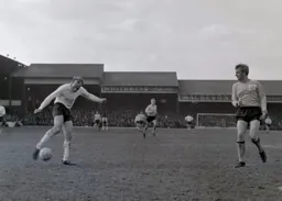 Ian Buxton brings the ball under control