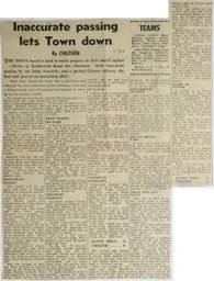 Match Report: Luton Town FC vs Chester (13th Apr 1968)