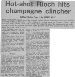 Match Report: Halifax Town vs Luton Town FC (20th Apr 1968)