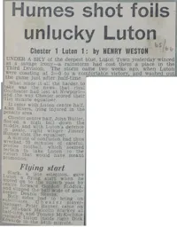 Match Report: Halifax Town vs Luton Town FC (20th Apr 1968)