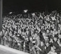 Keith Allen is on the spot as John Moore`s shot hits the back of the net for the first goal (11)