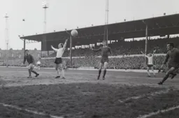 Keith Allen is on the spot as John Moore`s shot hits the back of the net for the first goal (3)