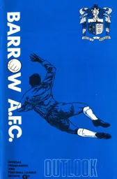 Programme: Barrow vs Luton Town FC (17th Aug 1968)