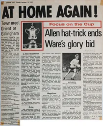 Match Report: Luton Town FC vs Ware Town (16th Nov 1968)