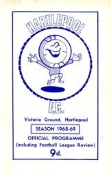Programme: Hartlepool vs Luton Town FC (14th Dec 1968)