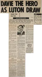 Match Report: Swindon Town vs Luton Town FC (18th Jan 1969)