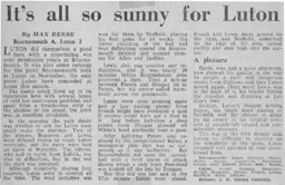 Match Report: Bournemouth vs Luton Town FC (8th Feb 1969)
