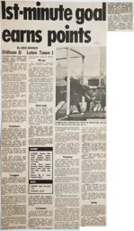 Match Report: Oldham Athletic vs Luton Town FC (1st Mar 1969)