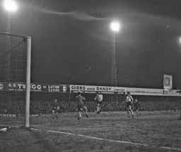 Laurie Sheffield sends a header wide