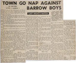 Match Report: Luton Town FC vs Barrow (26th Mar 1969)