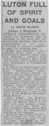 Match Report: Luton Town FC vs Brighton & Hove Albion (12th Apr 1969)