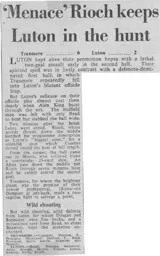 Match Report: Tranmere Rovers vs Luton Town FC (18th Apr 1969)