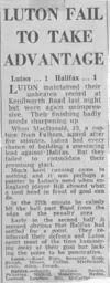 Match Report: Luton Town FC vs Halifax Town (26th Aug 1969)