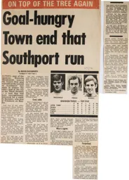 Match Report: Southport vs Luton Town FC (16th Sep 1969)