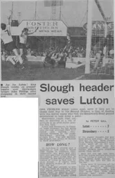 Match Report: Luton Town FC vs Shrewsbury Town (20th Sep 1969)