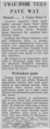 Match Report: Walsall vs Luton Town FC (30th Sep 1969)