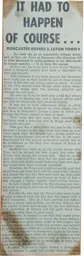 Match Report: Doncaster Rovers vs Luton Town FC (11th Oct 1969)
