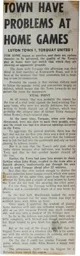 Match Report: Luton Town FC vs Torquay United (25th Oct 1969)