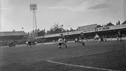 Malcolm Macdonald sees the ball cleared
