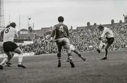 Keith Allen fires in a shot