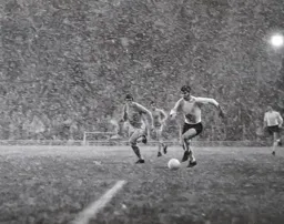 Malcolm Macdonald battles the snow
