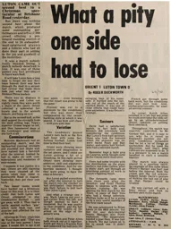 Match Report: Orient vs Luton Town FC (26th Dec 1969)