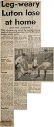 Match Report: Luton Town FC vs Gillingham (27th Dec 1969)