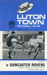 Programme: Luton Town FC vs Doncaster Rovers (7th Feb 1970)