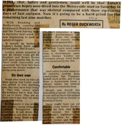 Match Report: Tranmere Rovers vs Luton Town FC (21st Mar 1970)