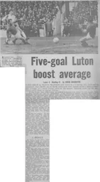 Match Report: Luton Town FC vs Reading (28th Mar 1970)