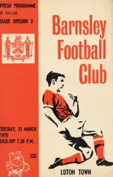 Programme: Barnsley vs Luton Town FC (31st Mar 1970)