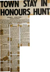 Match Report: Fulham vs Luton Town FC (8th Apr 1970)