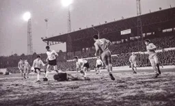 John Moore keeps close to the keeper