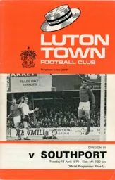 Programme: Luton Town FC vs Southport (14th Apr 1970)