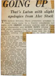 Match Report: Mansfield Town vs Luton Town FC (20th Apr 1970)