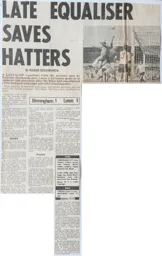 Match Report: Birmingham City vs Luton Town FC (29th Aug 1970)